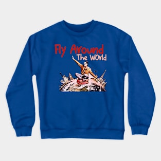 Flying Around The World Crewneck Sweatshirt